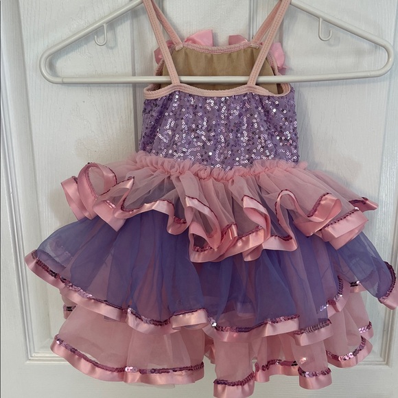 Weissman Pink and Cream Dance Costume - Picture 4 of 6